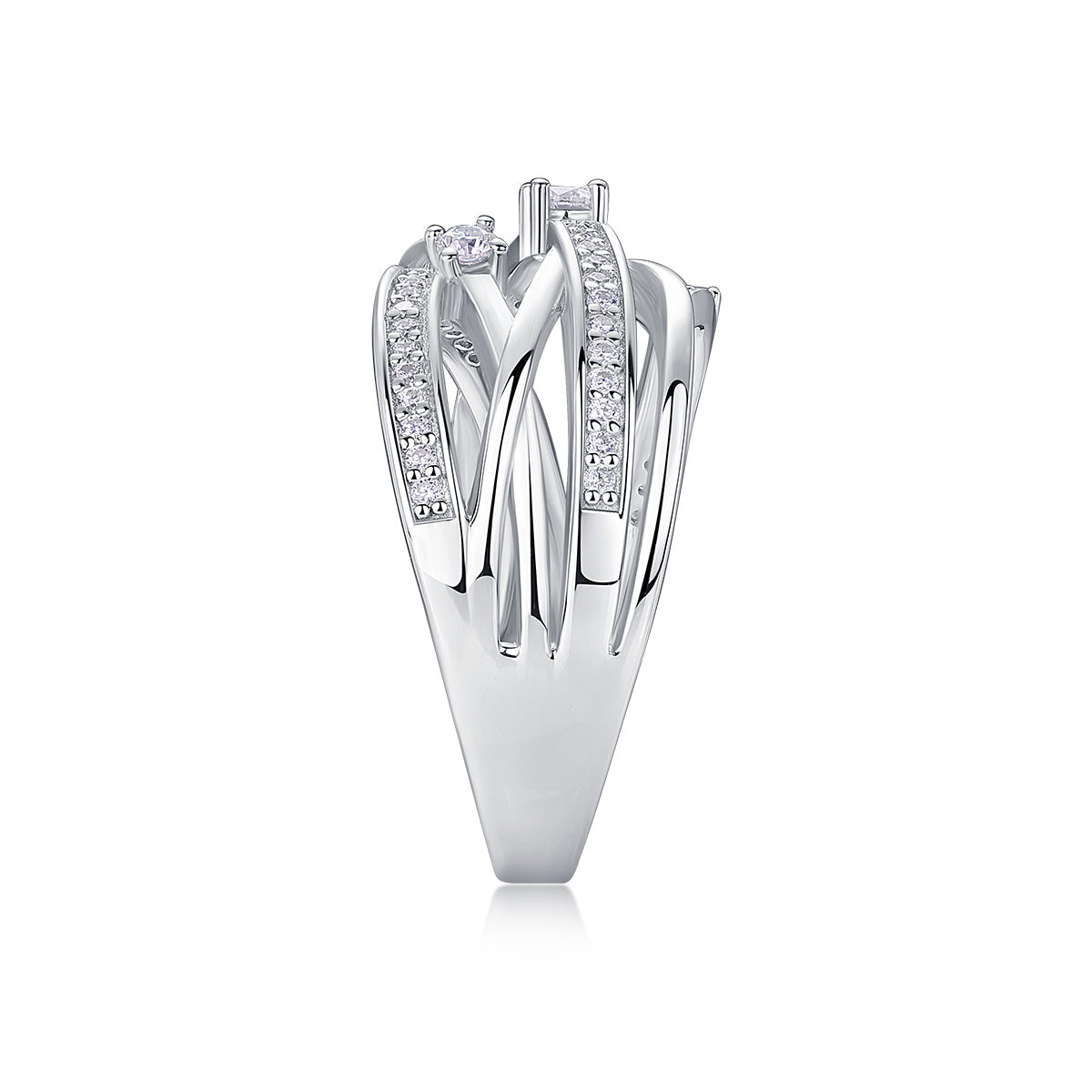 925 Sterling Silver Moissanite Ring