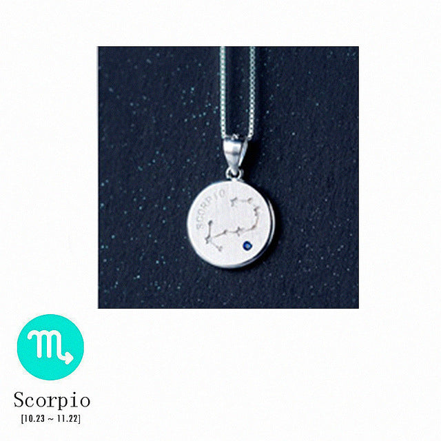 925 Sterling Silver Zodiac Necklace