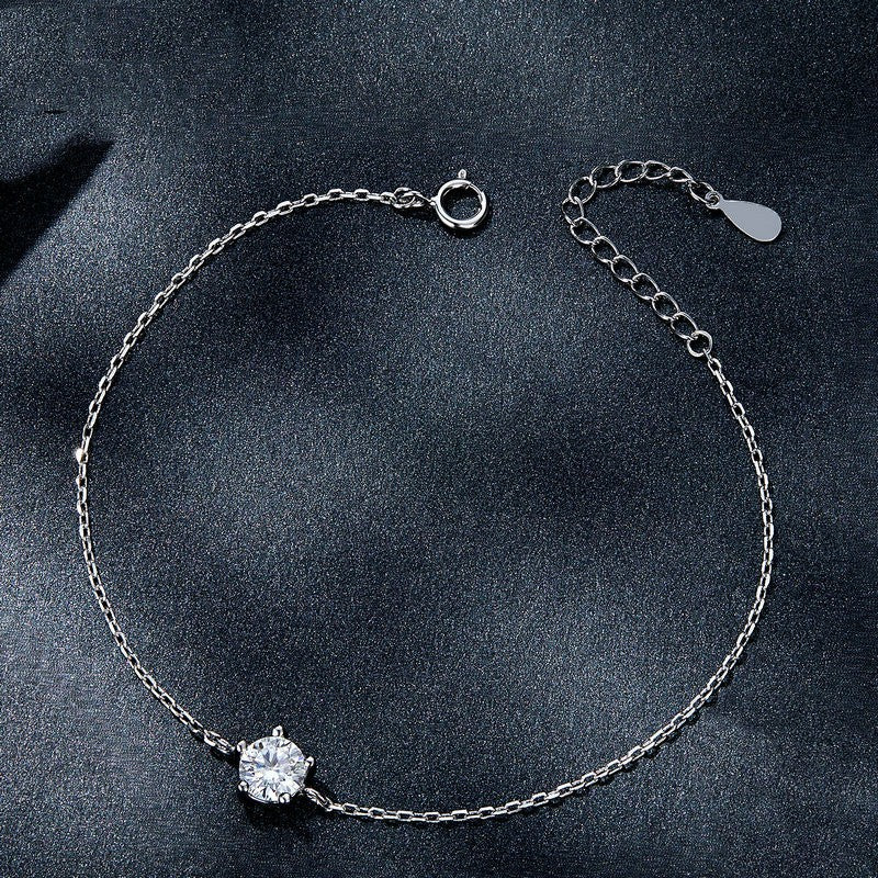 925 Sterling Silver Moissanite Bracelet