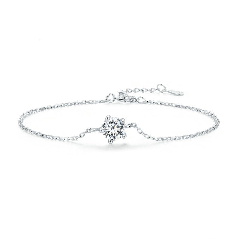 925 Sterling Silver Moissanite Bracelet
