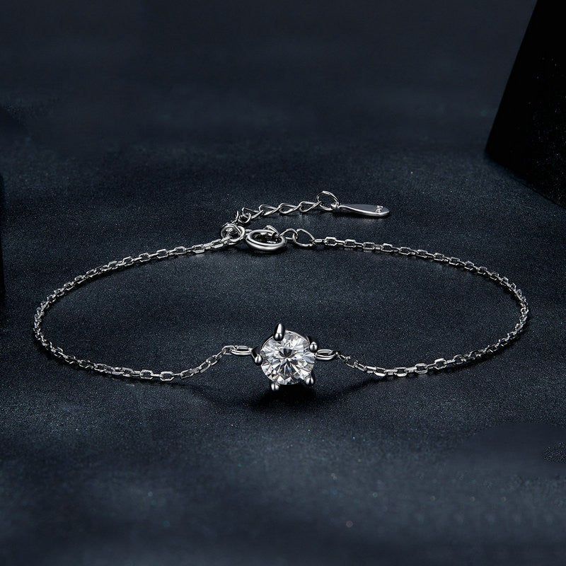 925 Sterling Silver Moissanite Bracelet
